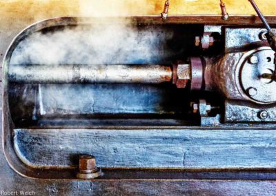 steam powered industrial machine detail